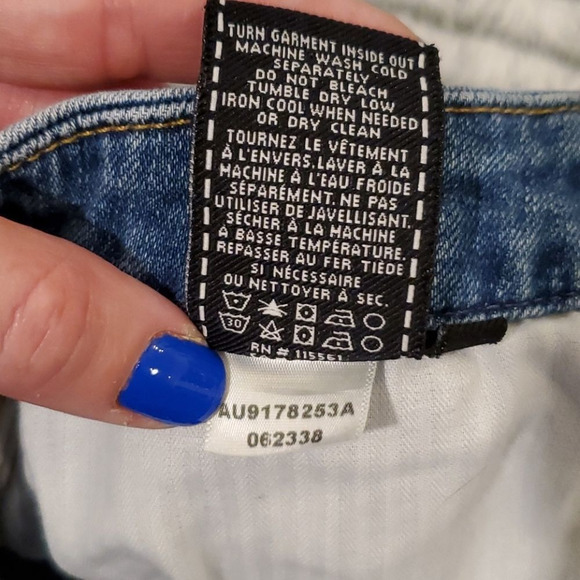 7 for all mankind jean mini skirt size 29 - Picture 3 of 9